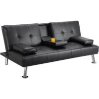 black sectional couch