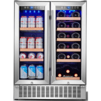 2-IN-1 Wine Beverage Refrigerator